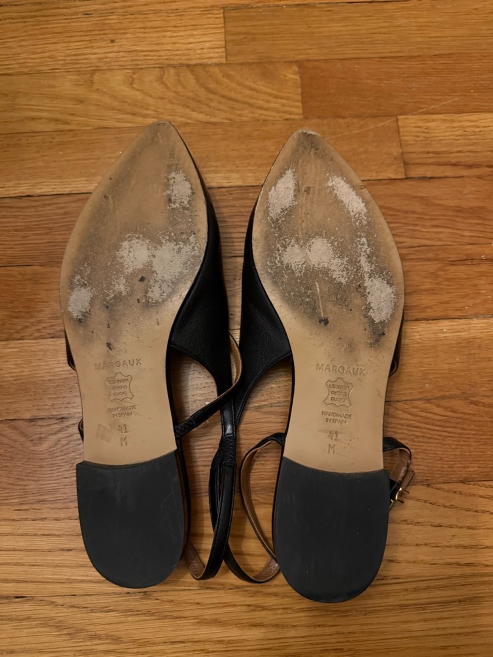 Margaux the Crosby Black Pointed Slingback Flats - Picture 6 of 6